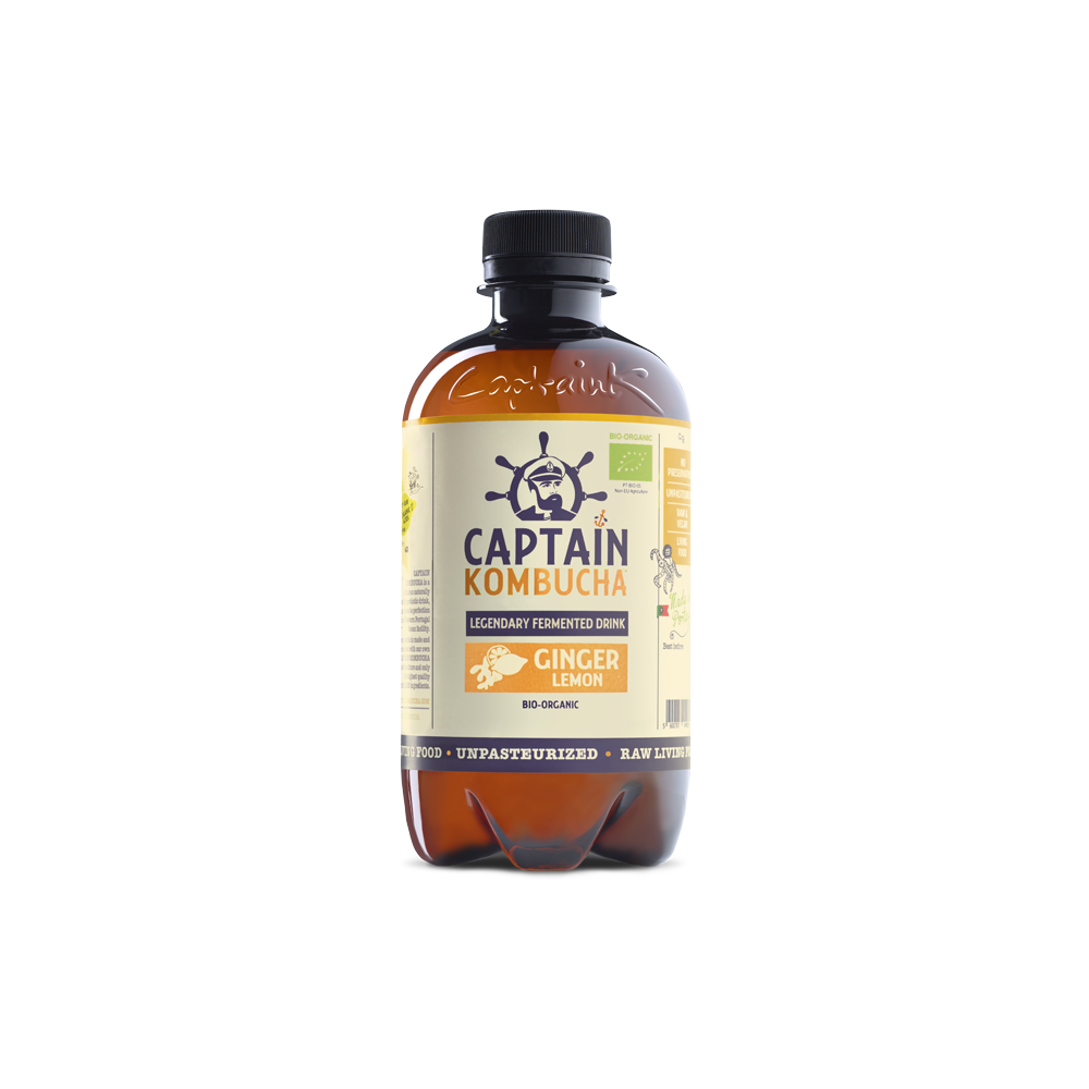 Captain Kombucha Ginger Lemon 400ml Captain Kombucha Ginger Lemon 400ml
