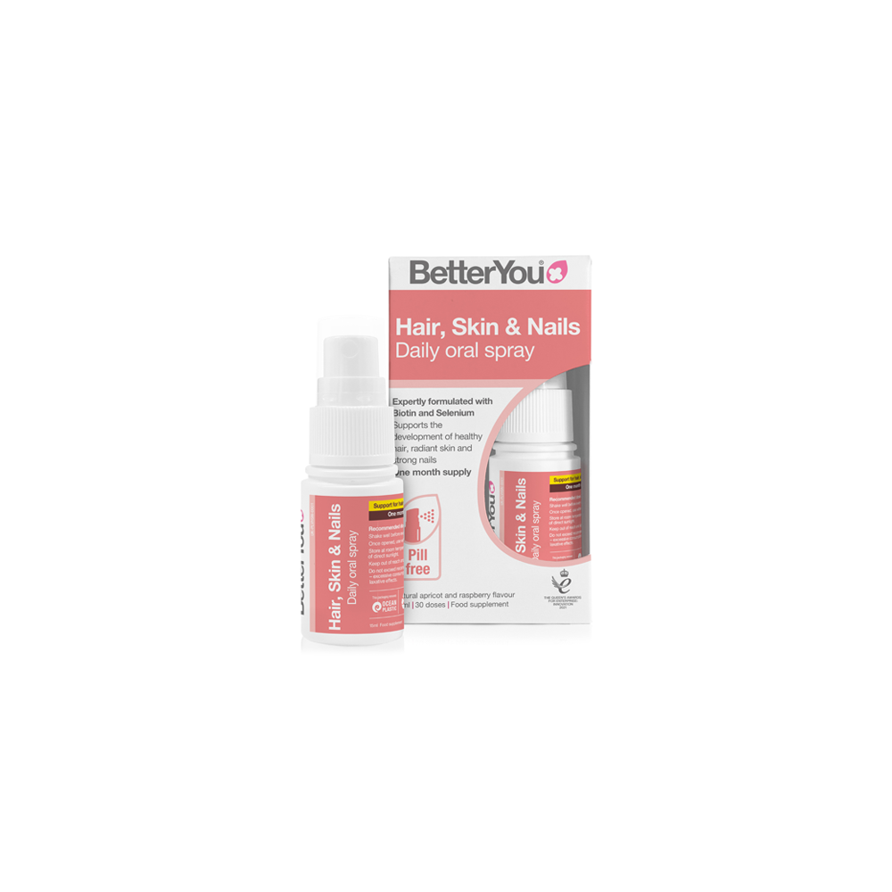 BetterYou Hair, Skin And Nails Oral Spray 15ml BetterYou Hair, Skin And Nails Oral Spray 15ml