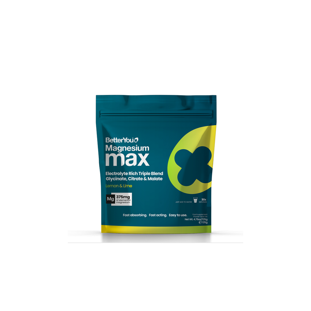 BetterYou Magnesium Max Powder Lemon And Lime 135g BetterYou Magnesium Max Powder Lemon And Lime 135g