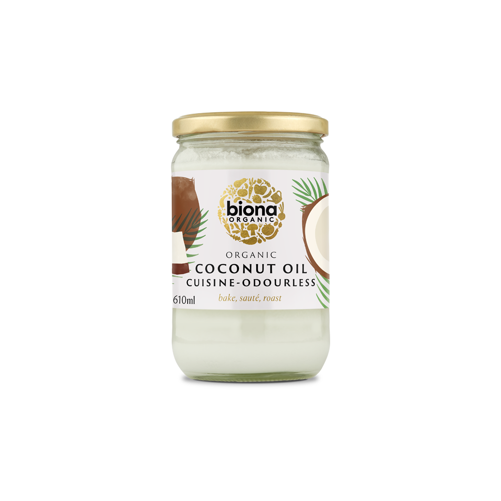 Biona Organic Mild Odourless Coconut Oil 610ml Biona Organic Mild Odourless Coconut Oil 610ml