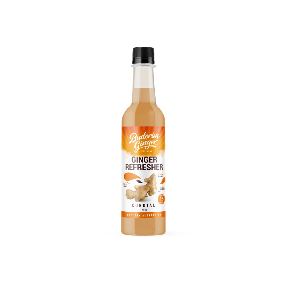 Buderim Ginger Refresher Cordial 750ml Buderim Ginger Refresher Cordial 750ml