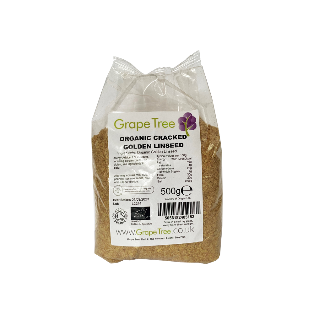 Organic Cracked Golden Linseed Organic Cracked Golden Linseed