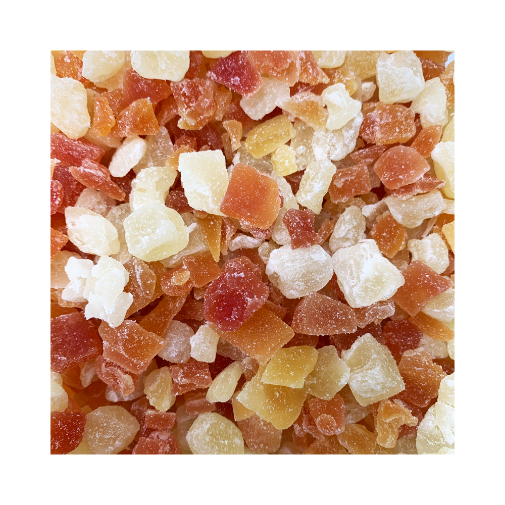 Crystallised Pineapple And Papaya 1kg Crystallised Pineapple And Papaya 1kg