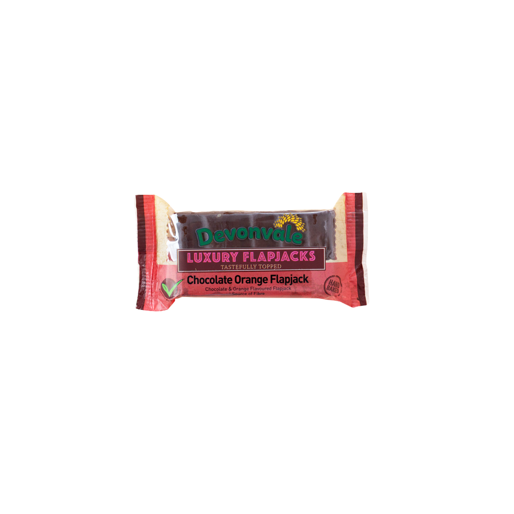 Devonvale Chocolate Orange Flapjack 90g Devonvale Chocolate Orange Flapjack 90g