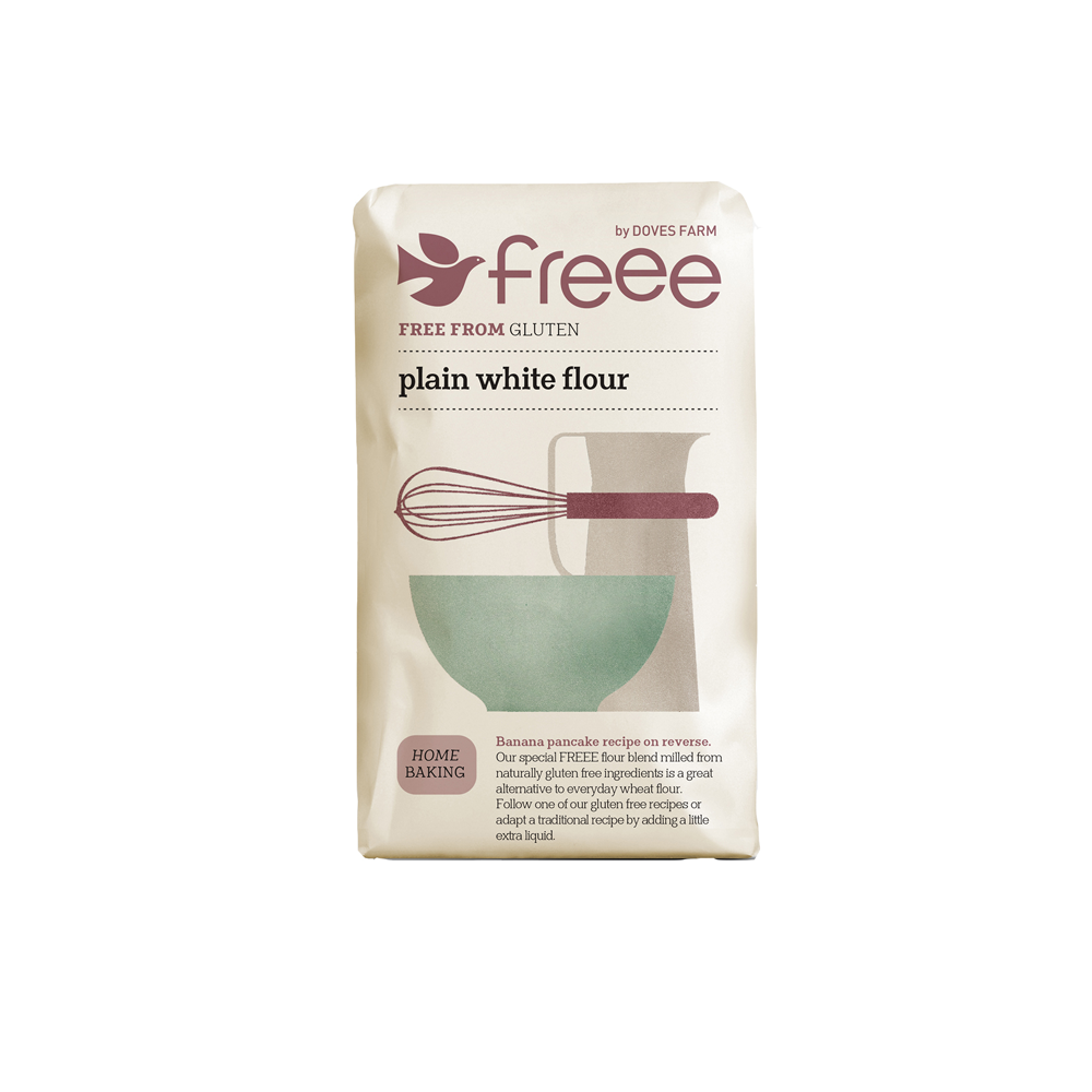 Doves Farm Freee Plain White Flour 1kg
