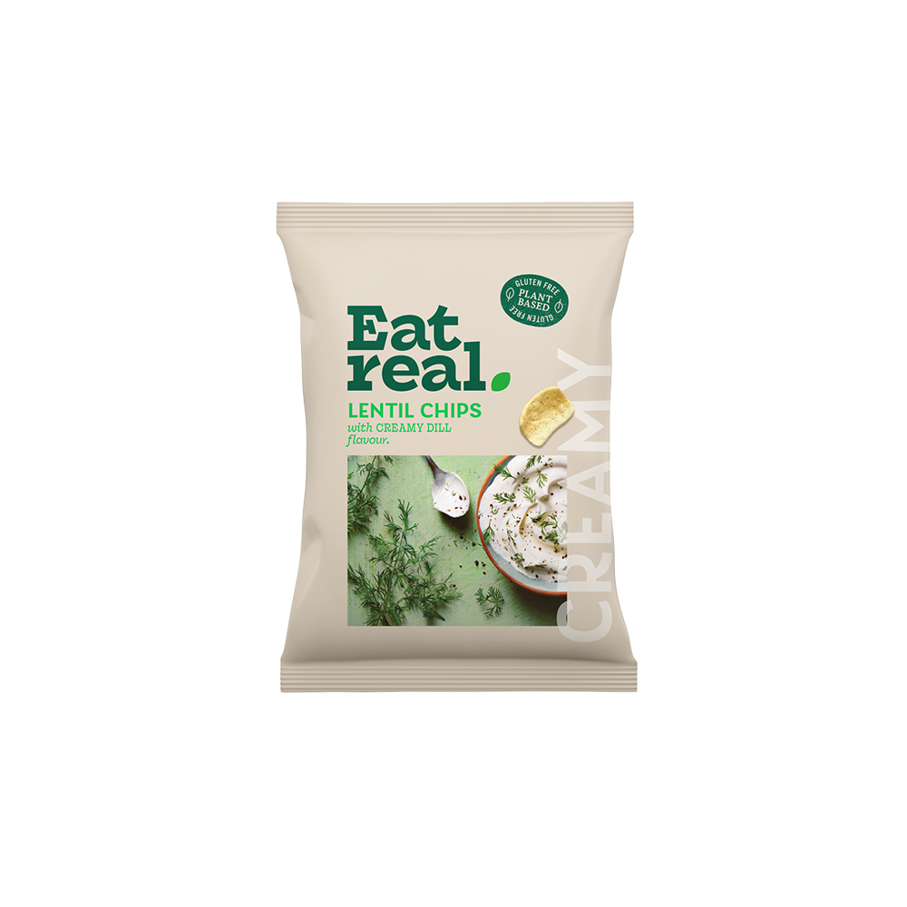 Eat Real Lentil Creamy Dill Chips 95g Eat Real Lentil Creamy Dill Chips 95g