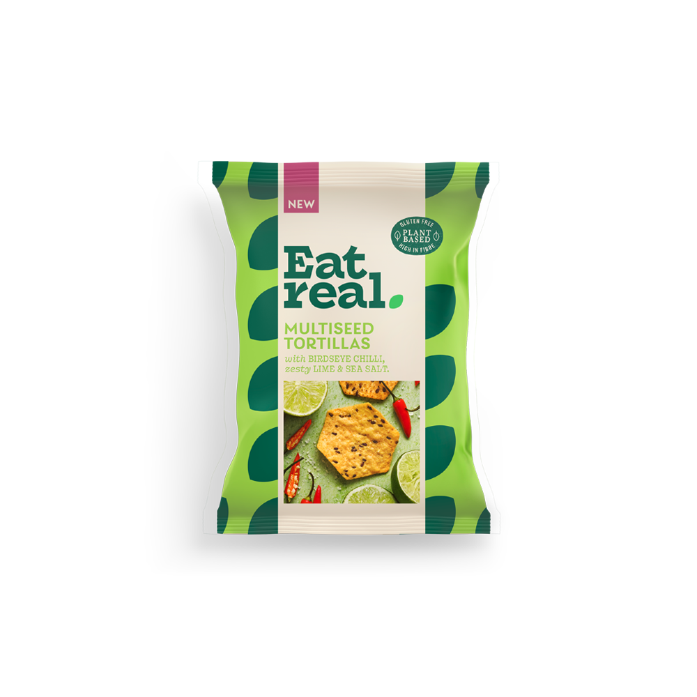 Eat Real Multiseed Tortillas Chilli And Lime 160g Eat Real Multiseed Tortillas Chilli And Lime 160g