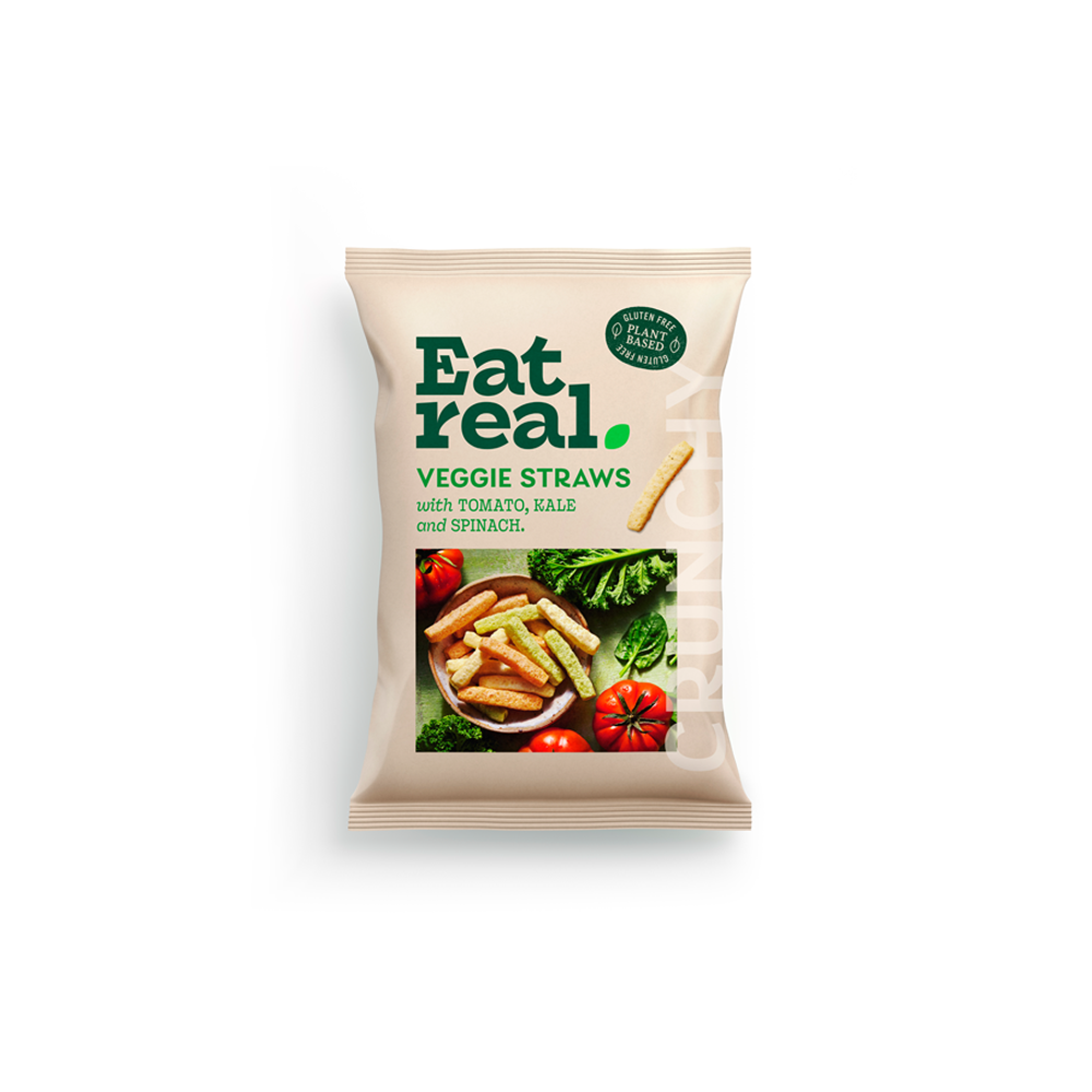 Eat Real Veggie Straws Tomato, Kale And Spinach
