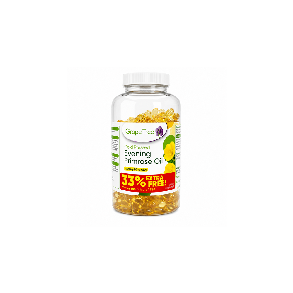 Evening Primrose Oil 1000mg 240 Soft Gel Capsules