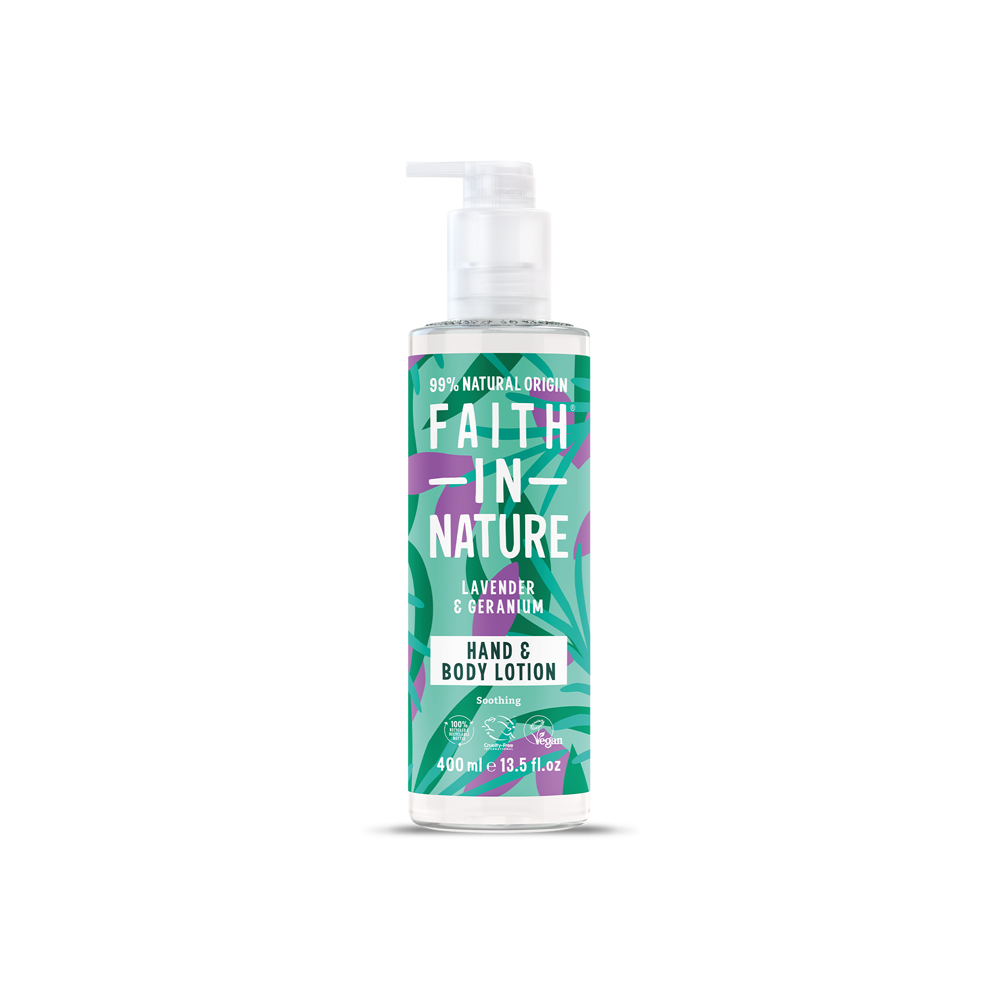 Faith In Nature Lavender And Geranium Hand And Body Lotion 400ml