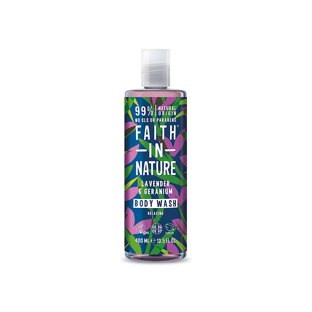 Faith In Nature Lavender & Geranium Body Wash 400ml Faith In Nature Lavender & Geranium Body Wash 400ml