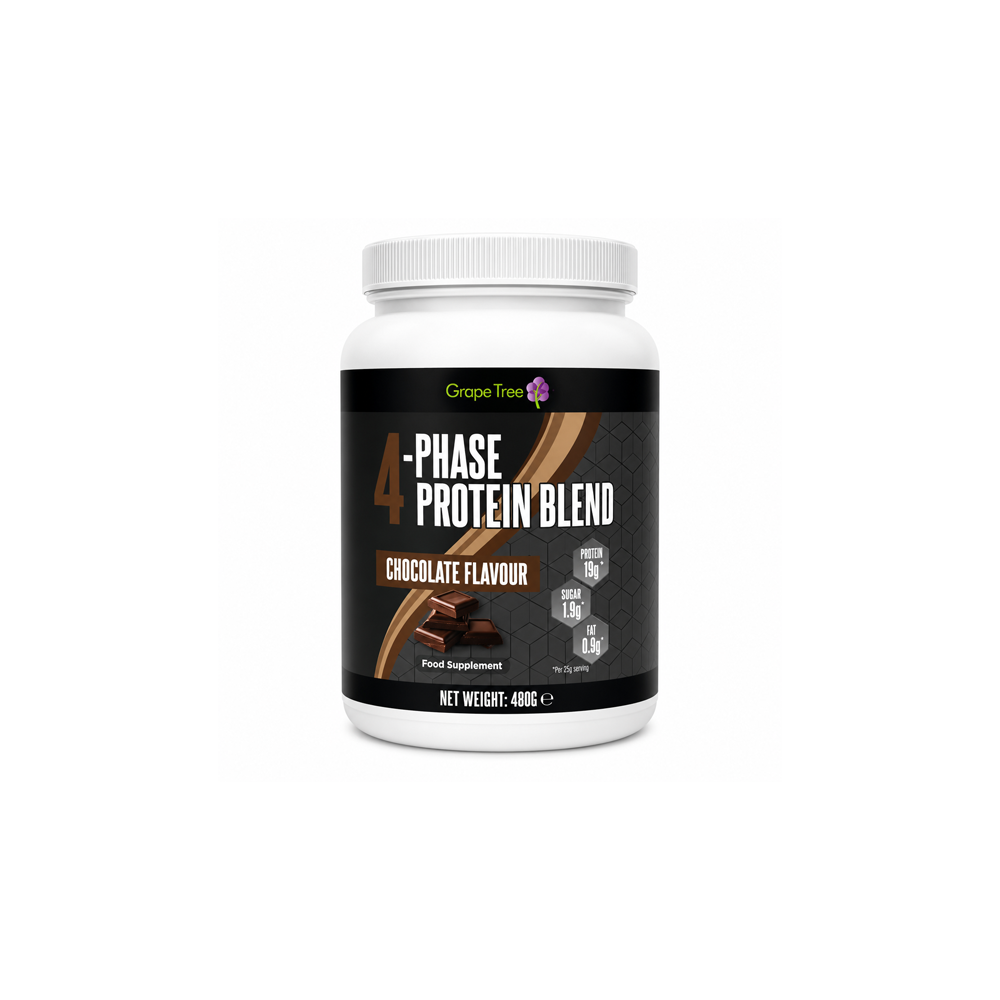 Grape Tree Chocolate 4-Phase Protein Powder 480g