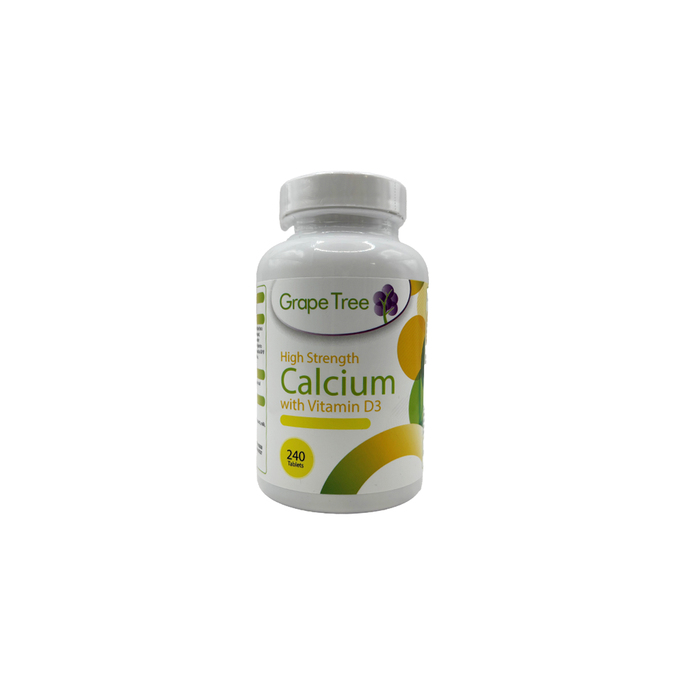 Grape Tree Calcium With Vitamin D3 Tablets 240s Grape Tree Calcium With Vitamin D3 Tablets 240s