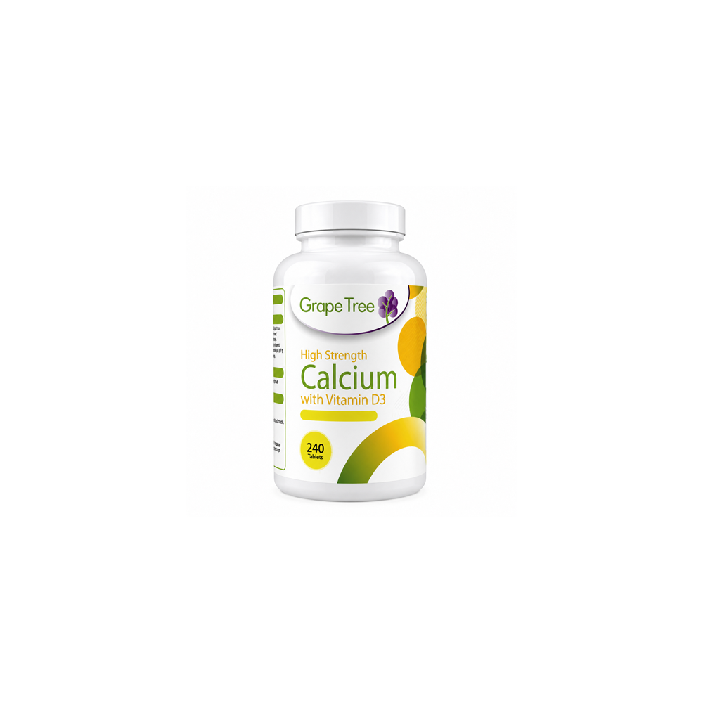 Grape Tree Calcium With Vitamin D3 Tablets 240s Grape Tree Calcium With Vitamin D3 Tablets 240s