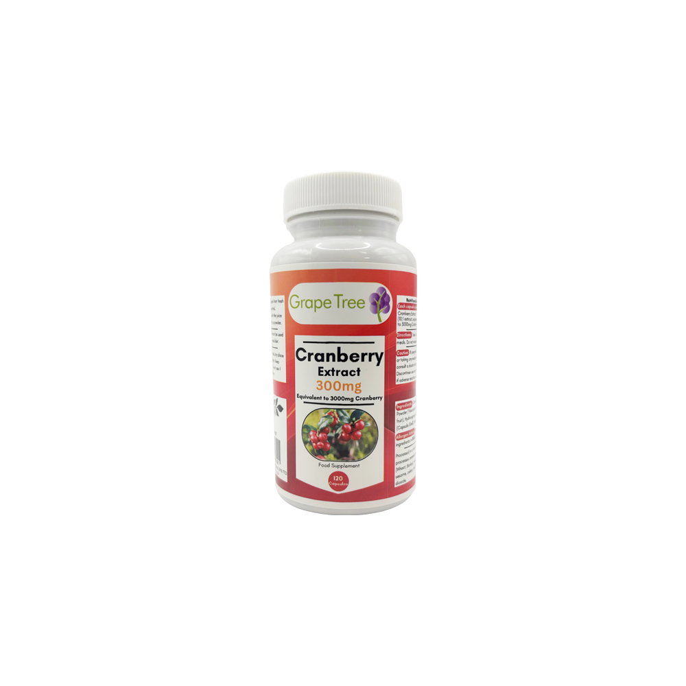 Grape Tree Cranberry Extract 300mg 120 Capsules Grape Tree Cranberry Extract 300mg 120 Capsules