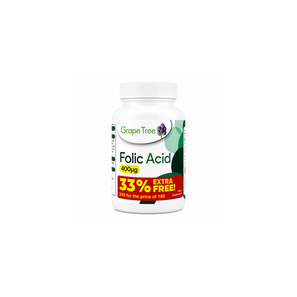 Grape Tree Folic Acid 400ug 240 Capsules