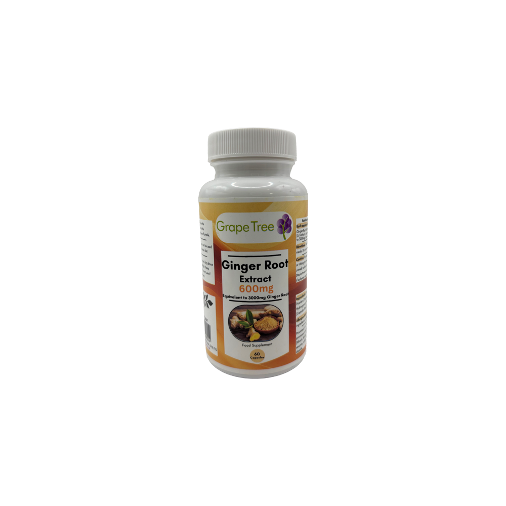 Grape Tree Ginger Root 600mg 60 Capsules Grape Tree Ginger Root 600mg 60 Capsules