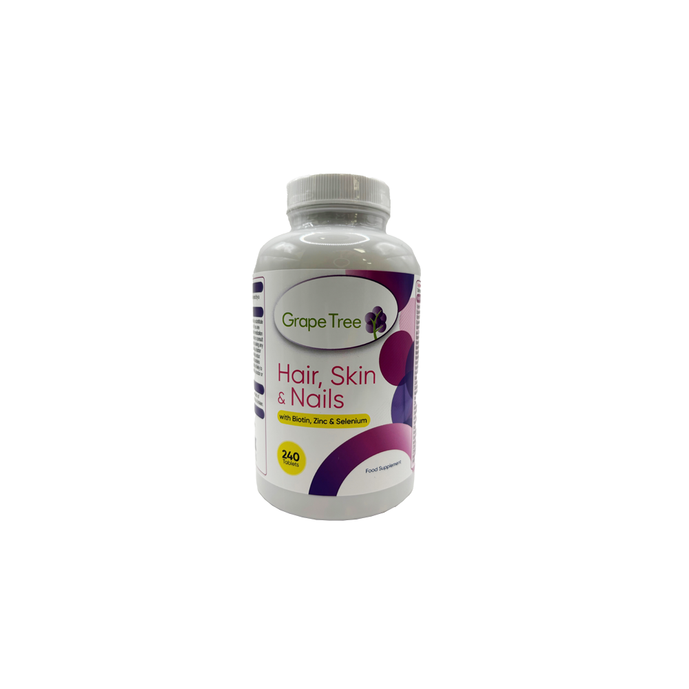Grape Tree Hair, Skin And Nails Tablets 240s Grape Tree Hair, Skin And Nails Tablets 240s