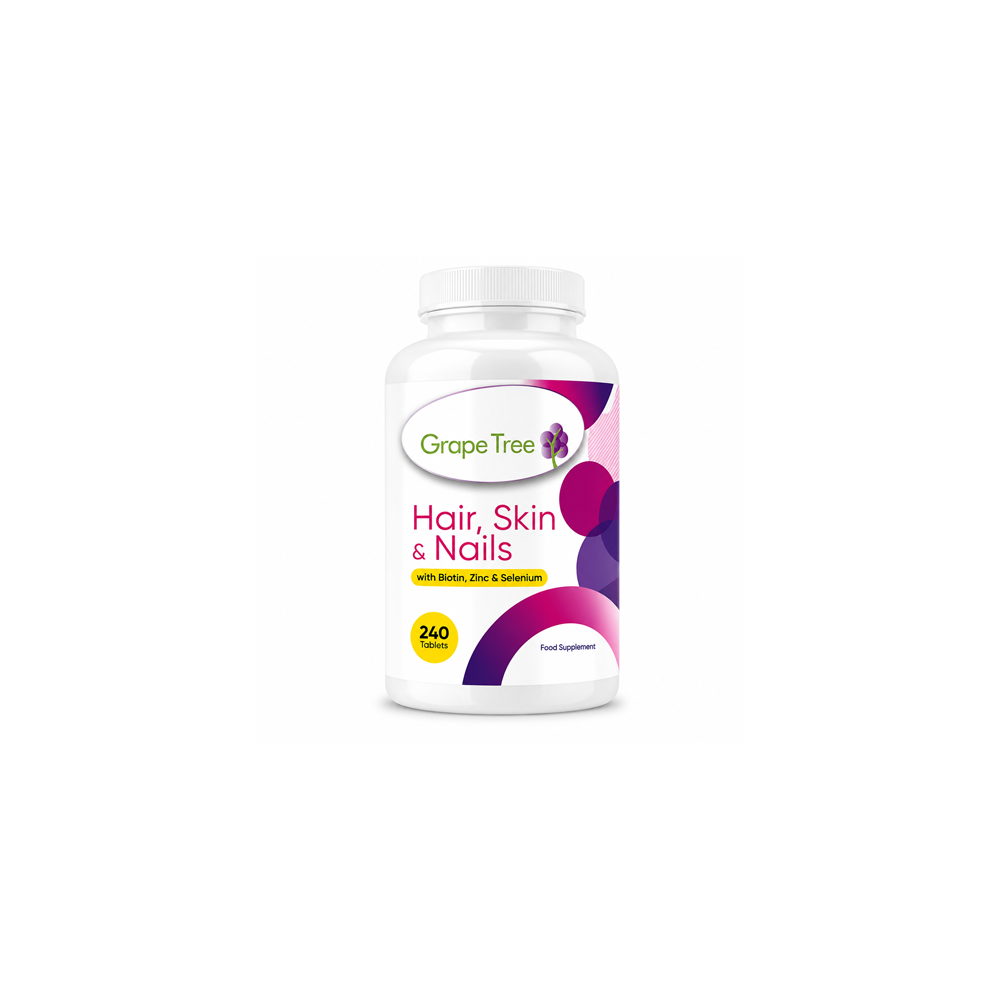 Grape Tree Hair, Skin And Nails Tablets 240s Grape Tree Hair, Skin And Nails Tablets 240s