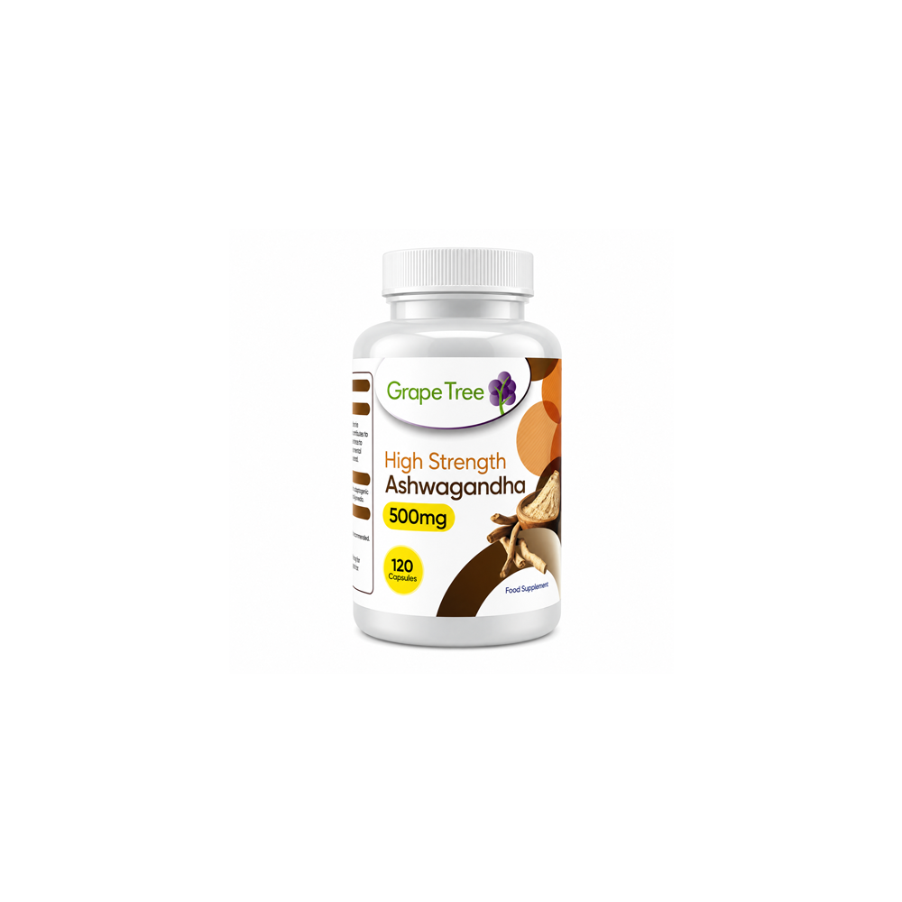 Grape Tree High Strength Ashwagandha 500mg 120 Capsules