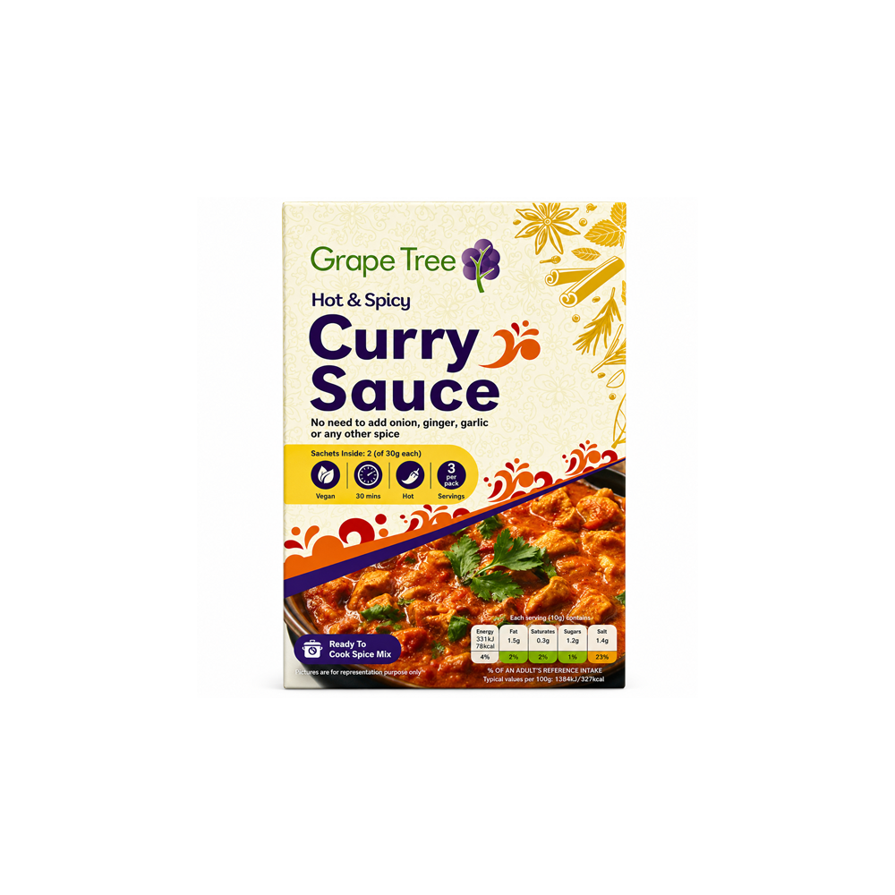 Grape Tree Hot And Spicy Curry Sauce 60g