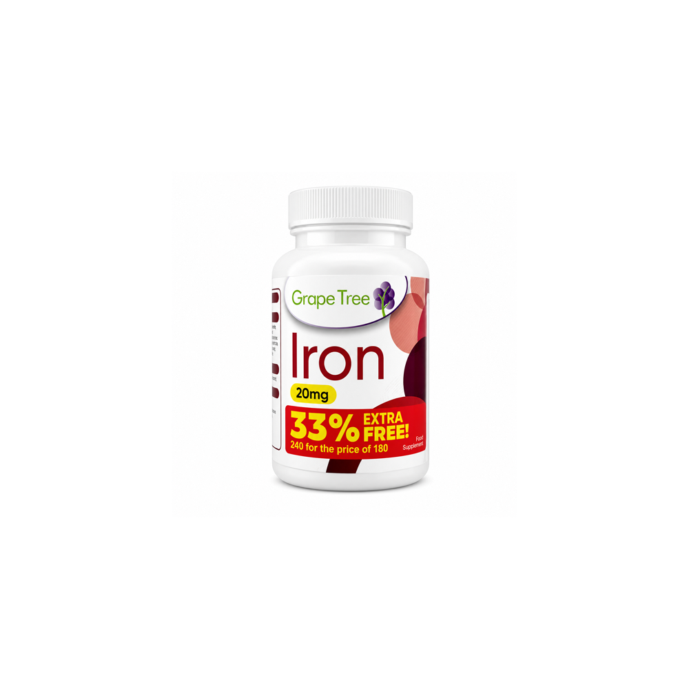 Grape Tree Iron 20mg 240 Tablets
