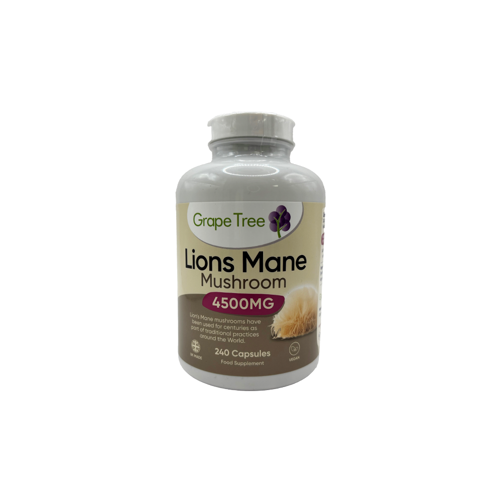 Grape Tree Lions Mane Mushrooms 4500mg Grape Tree Lions Mane Mushrooms 4500mg