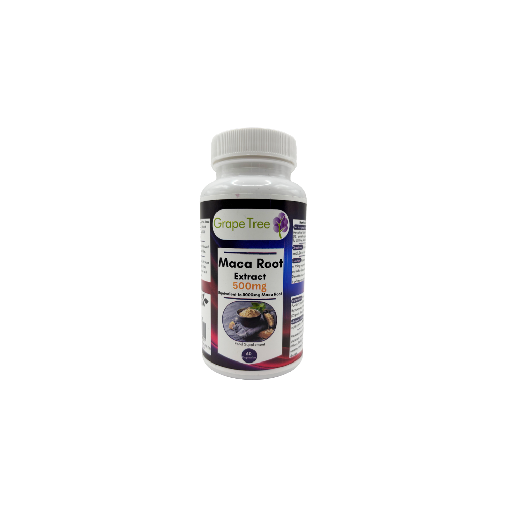Grape Tree Maca Root 500mg 60 Capsules Grape Tree Maca Root 500mg 60 Capsules