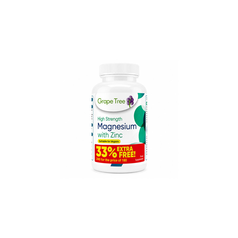 Grape Tree Magnesium And Zinc 240's Grape Tree Magnesium And Zinc 240's