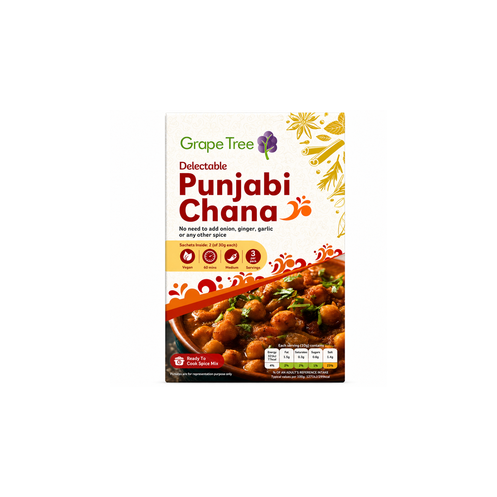 Grape Tree Punjabi Chana Spice Mix 60g Grape Tree Punjabi Chana Spice Mix 60g