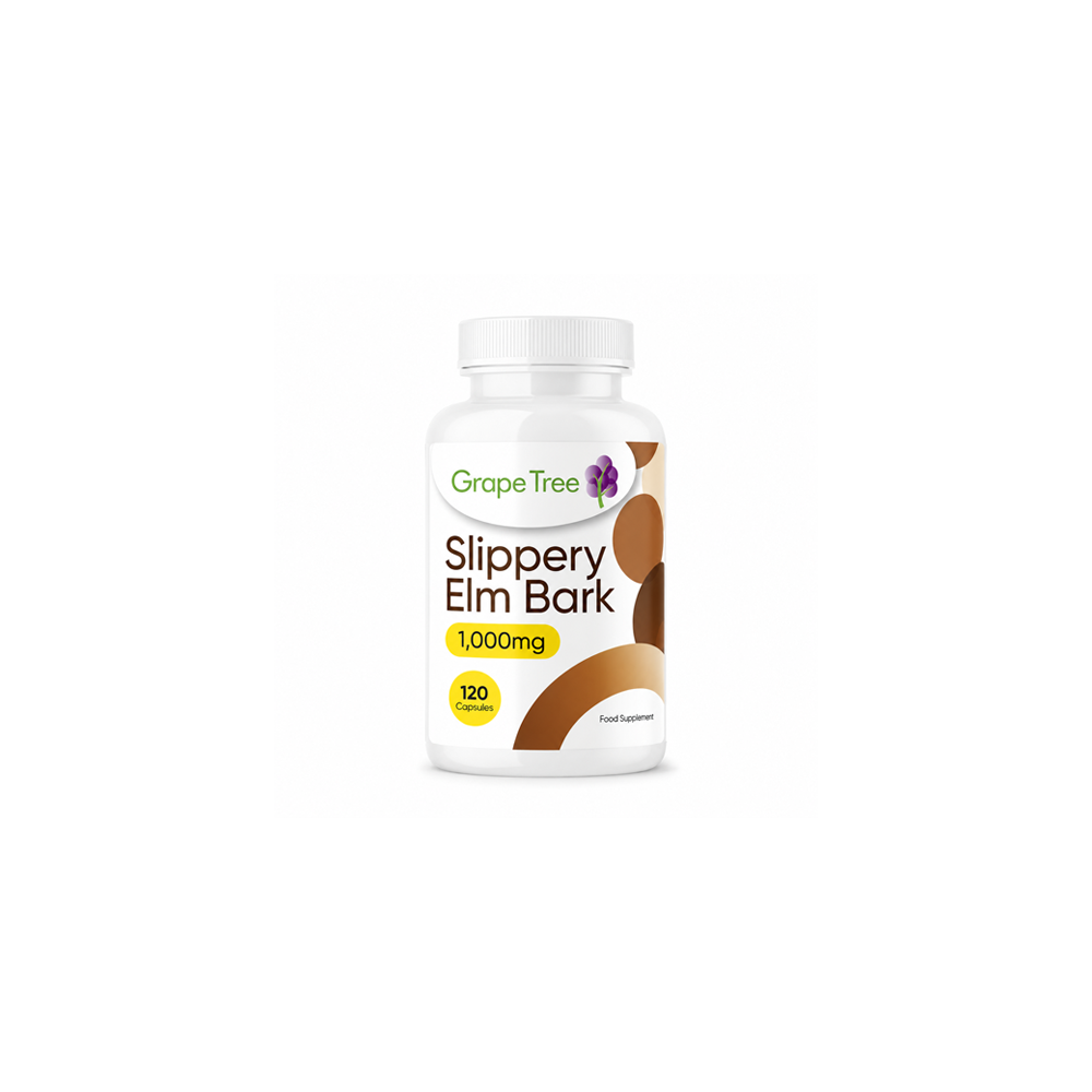 Grape Tree Slippery Elm Bark 10:1 Extract 120 Capsules Grape Tree Slippery Elm Bark 10:1 Extract 120 Capsules