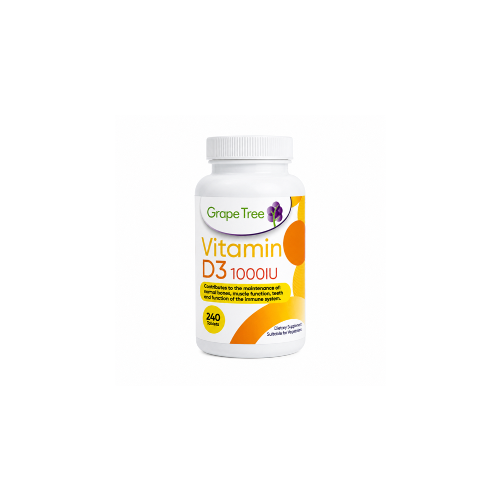 Grape Tree Vitamin D3 1000iu 240s Grape Tree Vitamin D3 1000iu 240s