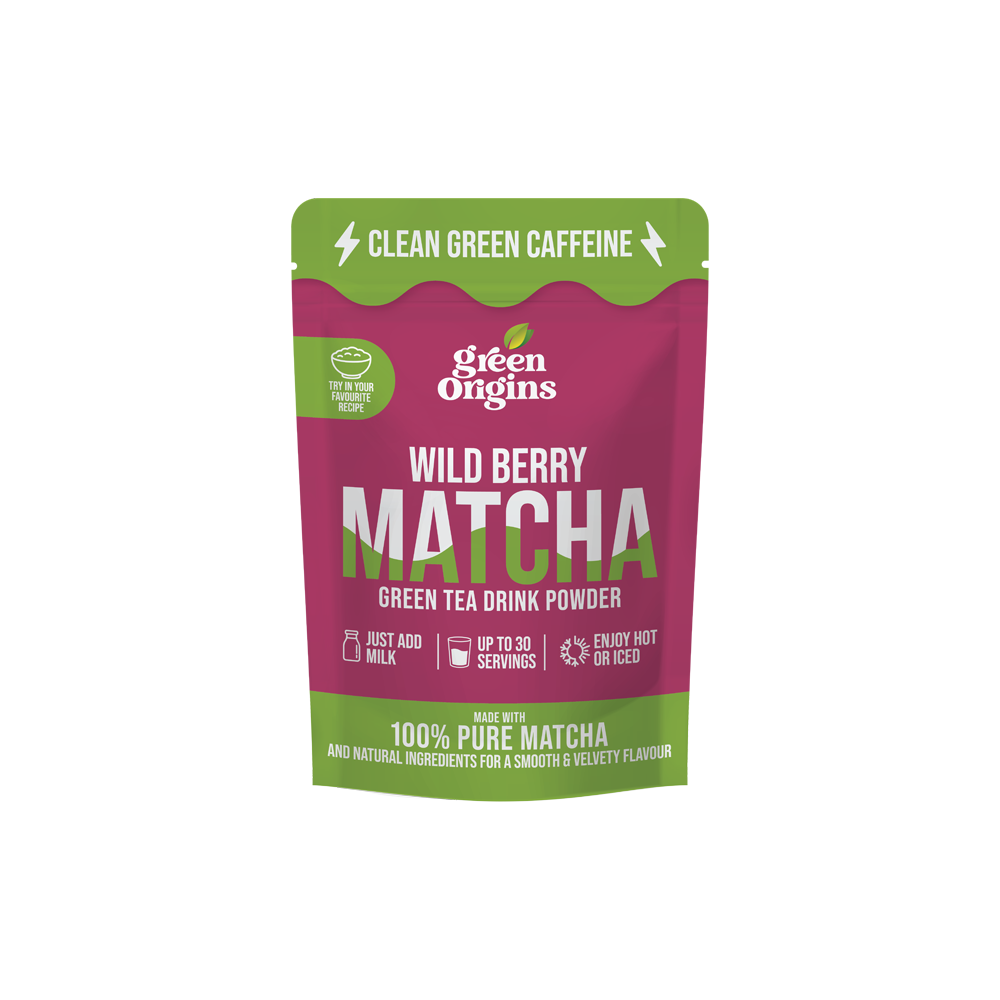 Green Origins Wild Berry Matcha Powder 75g Green Origins Wild Berry Matcha Powder 75g