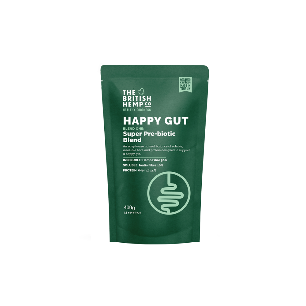 The British Hemp Co Happy Gut Inulin Pre-Biotic Blend 400g The British Hemp Co Happy Gut Inulin Pre-Biotic Blend 400g