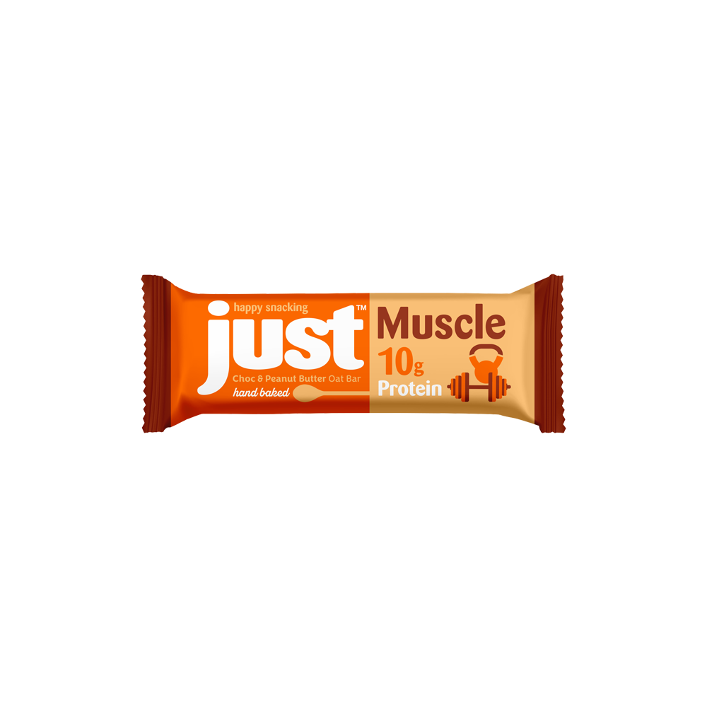 Just Muscle Chocolate And Peanut Butter Oat Bar 70g