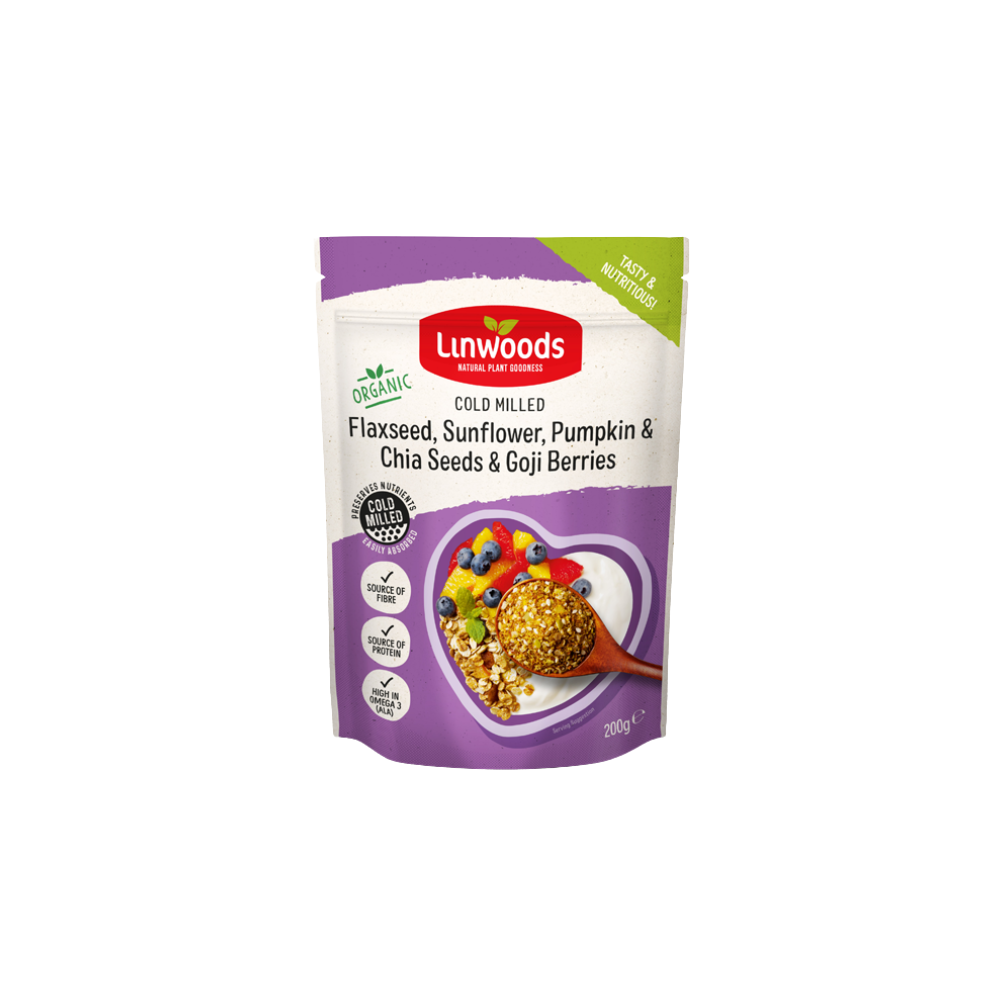 Linwoods Organic Flaxseed, Sunflower, Pumpkin, Chia And Goji 200g Linwoods Organic Flaxseed, Sunflower, Pumpkin, Chia And Goji 200g