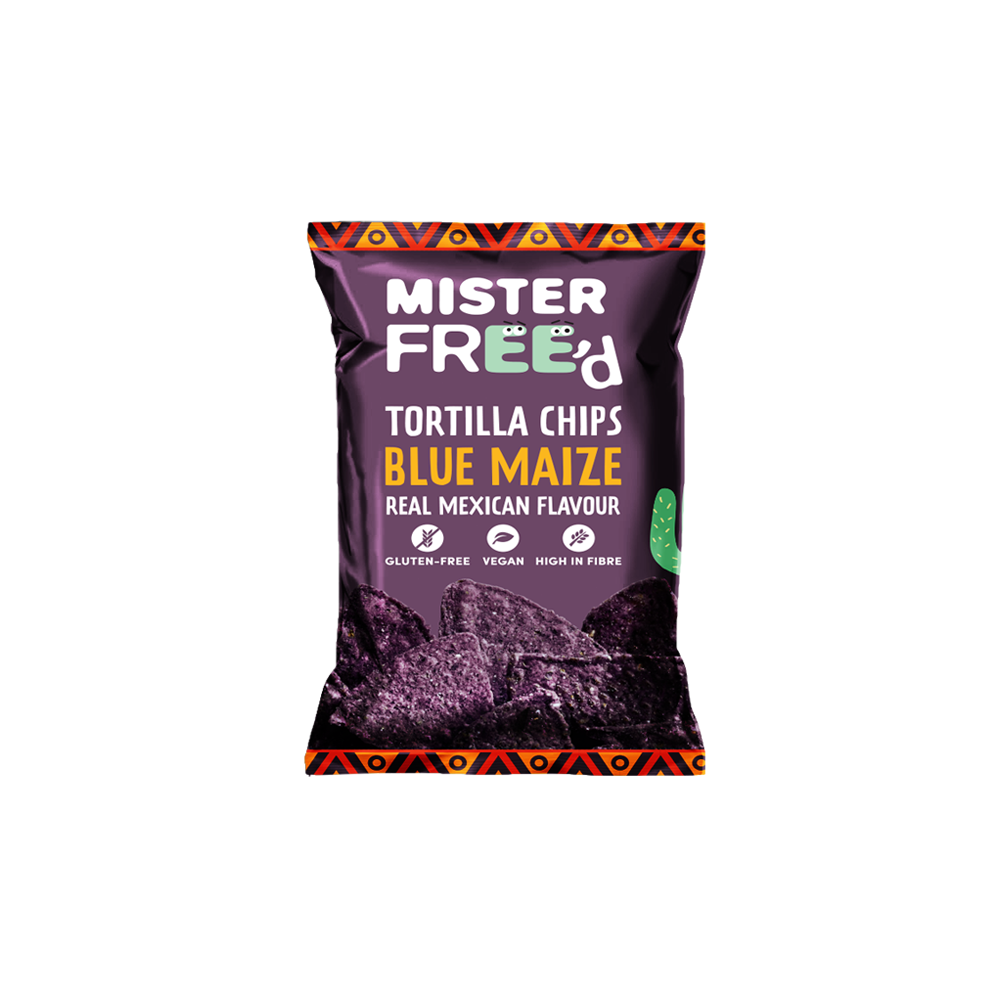 Mister Free'd Blue Maize Tortilla Chips 135g Mister Free'd Blue Maize Tortilla Chips 135g