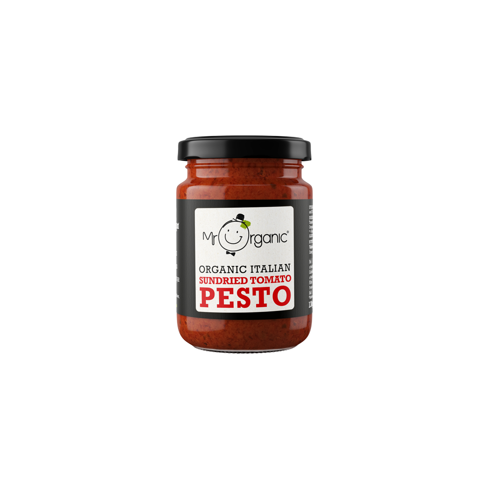 Mr Organic No Added Sugar Sundried Tomato Pesto 130g
