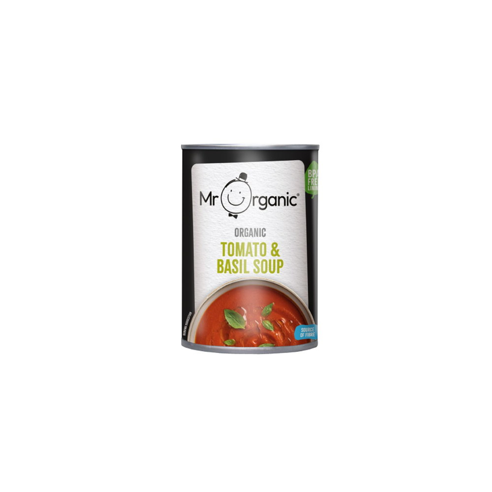 Mr Organic Tomato And Basil Soup 400g