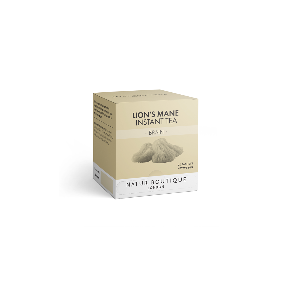 Natur Boutique Lions Mane Instant Tea 20 Sachets Natur Boutique Lions Mane Instant Tea 20 Sachets