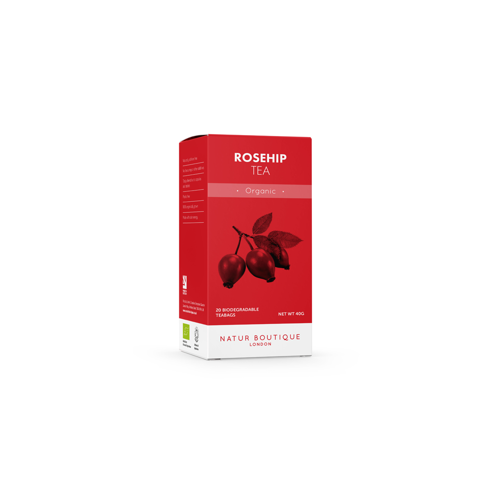 Natur Boutique Organic Rosehip Tea 20 Tea Bags. Natur Boutique Organic Rosehip Tea 20 Tea Bags.