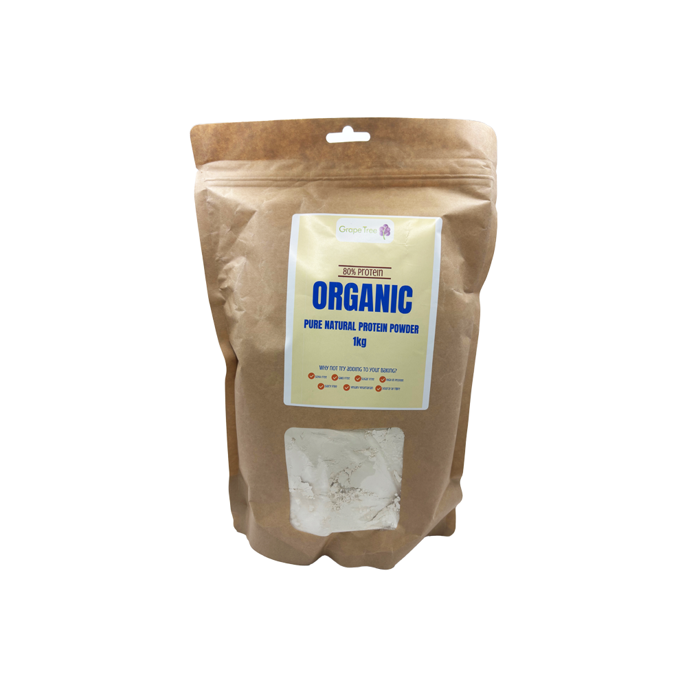 Grape Tree Organic 80% Pure Natural Protein Powder 1kg Grape Tree Organic 80% Pure Natural Protein Powder 1kg