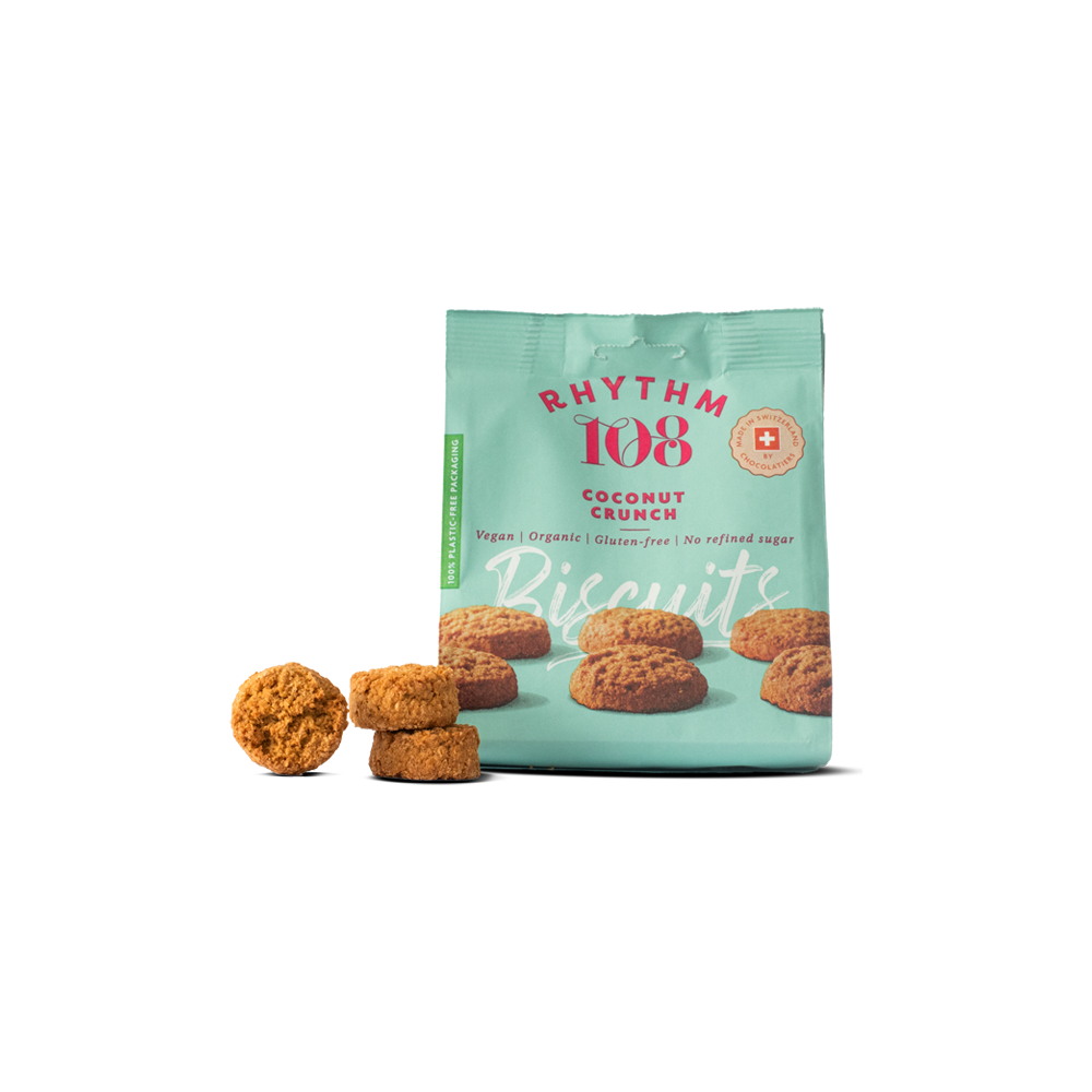 Rhythm 108 Coconut Crunch Biscuits 135g Rhythm 108 Coconut Crunch Biscuits 135g
