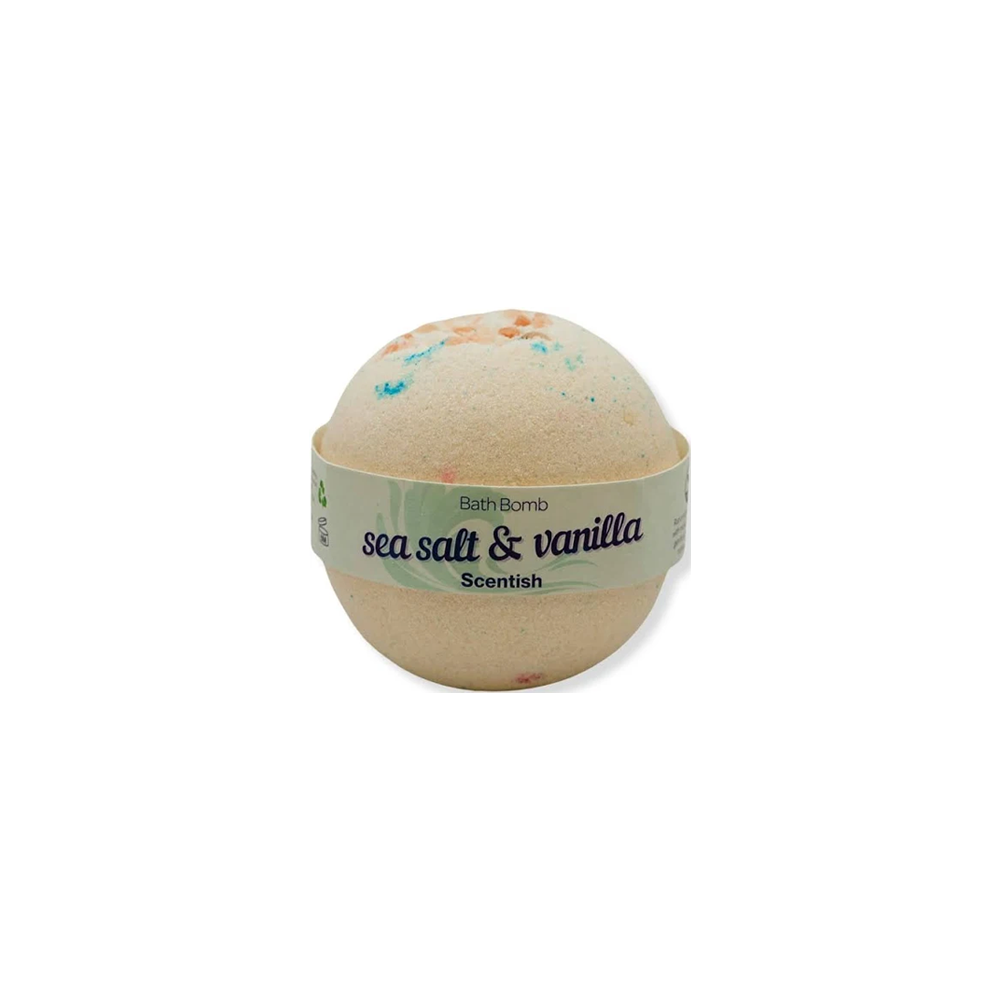 Scentish Sea Salt And Vanilla Bath Bomb Scentish Sea Salt And Vanilla Bath Bomb