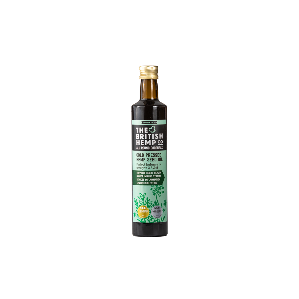 The British Hemp Co Cold Pressed Hemp Seed Oil 500ml The British Hemp Co Cold Pressed Hemp Seed Oil 500ml