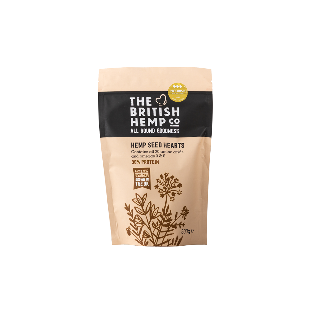 The British Hemp Co Hulled Hemp Seed Hearts 500g The British Hemp Co Hulled Hemp Seed Hearts 500g