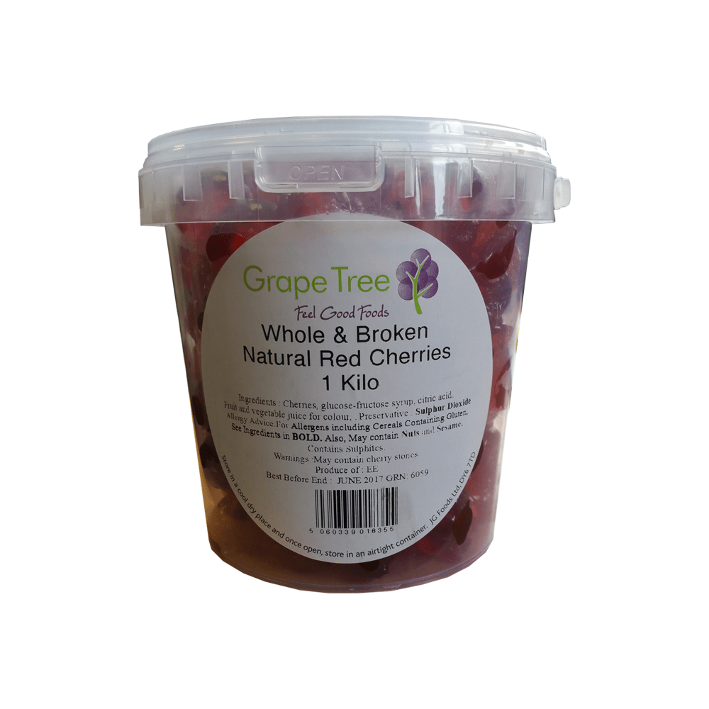 Whole and Broken Red Cherries 1kg