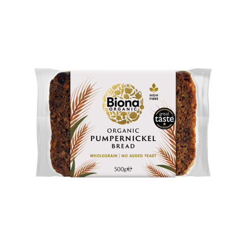 Biona Organic Pumpernickel Bread 500g