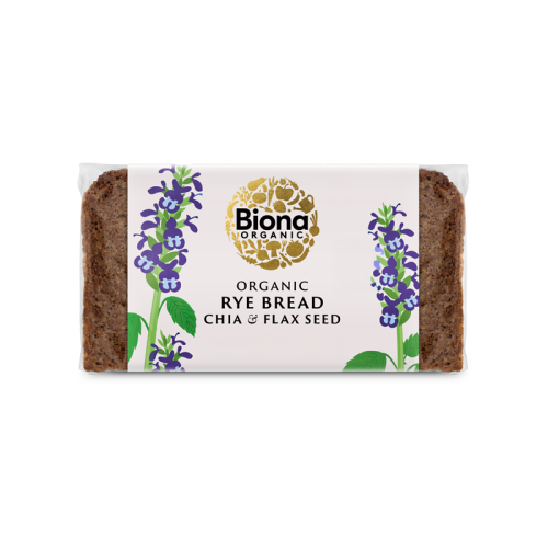 Biona Organic Rye Chia &amp; Flax Bread 500g