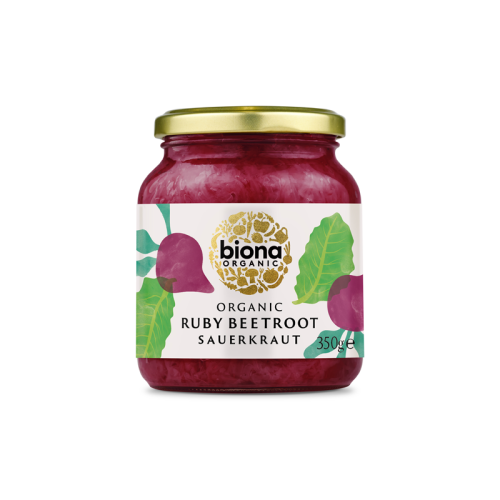 Biona Sauerkraut With Ruby Beetroot 350g